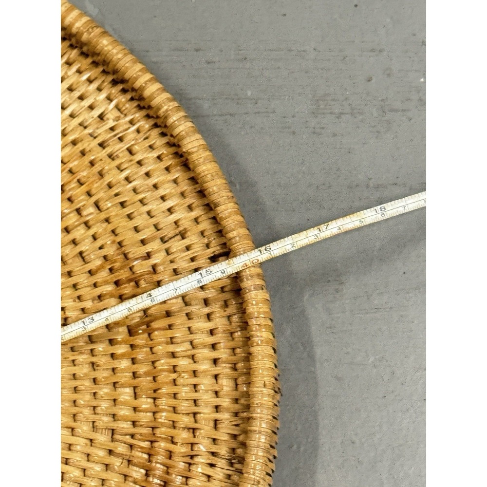 Artifacts Trading Company Hand Woven Rattan Tray 16" Coastal Home Decor NEW - Picture 5 of 7